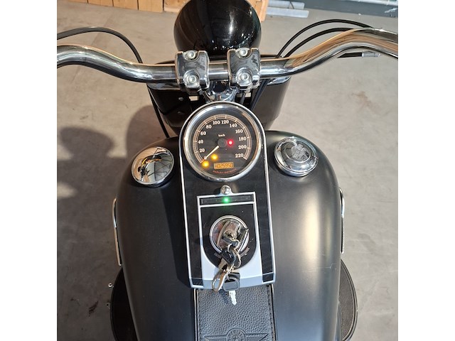 Motor, harley davidson, flstfb fat boy special, zwart, 2014 - afbeelding 29 van  36