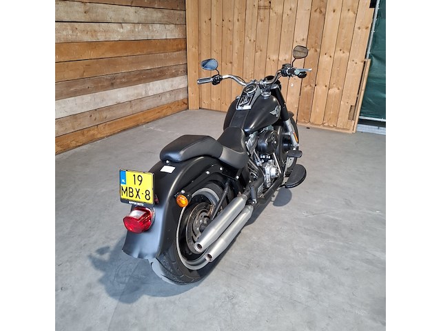Motor, harley davidson, flstfb fat boy special, zwart, 2014 - afbeelding 31 van  36