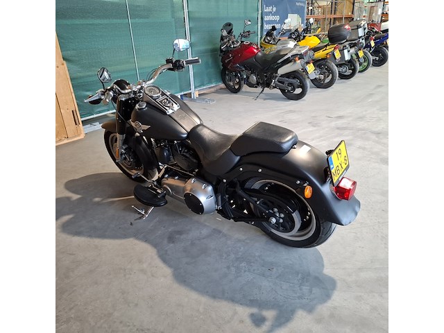 Motor, harley davidson, flstfb fat boy special, zwart, 2014 - afbeelding 33 van  36