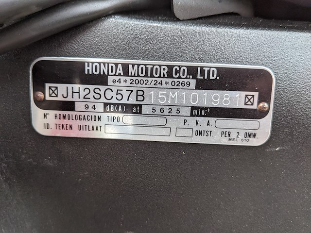 Motor, honda, cbr1000rr, 2005 - afbeelding 61 van  69