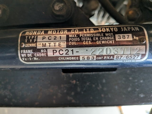 Motor, honda, chopper vt 600c shadow, 1991 - afbeelding 30 van  36