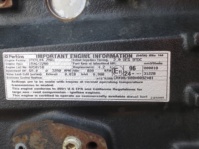 Motor, perkins, 4 cilinder - afbeelding 5 van  16