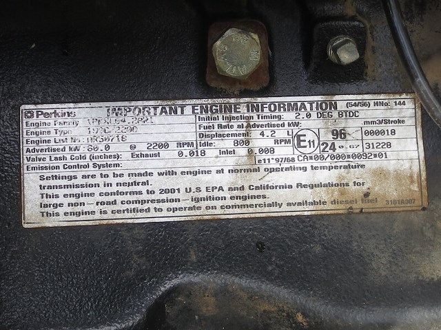 Motor, perkins, 4 cilinder - afbeelding 14 van  16
