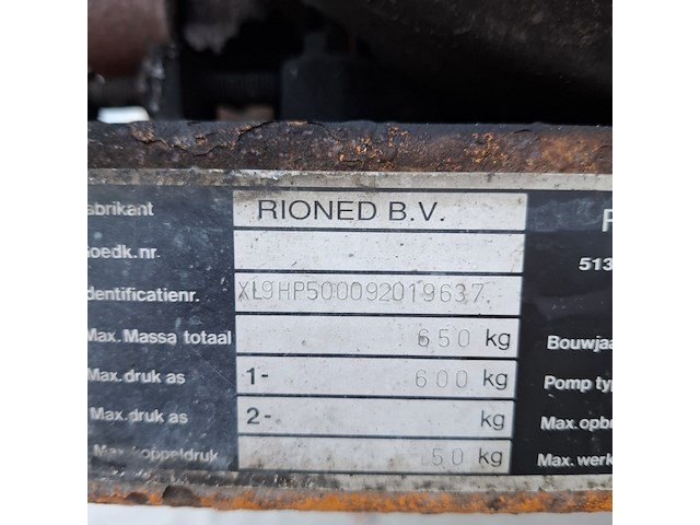 Motor rioolontstopper rioned, hd 50 3, bouwjaar 1992 - afbeelding 2 van  26