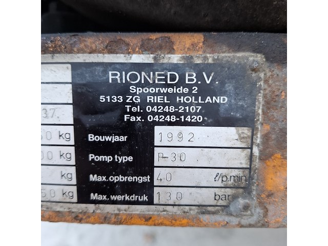 Motor rioolontstopper rioned, hd 50 3, bouwjaar 1992 - afbeelding 26 van  26