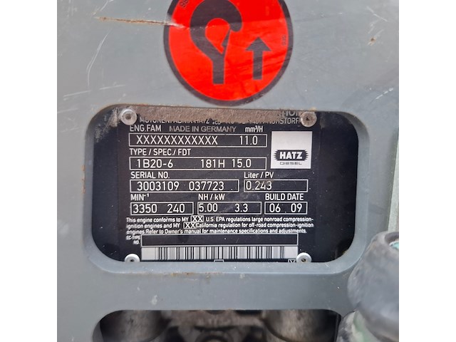 Motor trilplaat wacker neuson, dps 1850 basic, bouwjaar 2009 - afbeelding 10 van  10