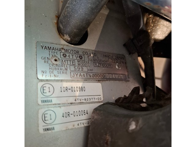 Motor, yamaha, 4tv, 1996 - afbeelding 26 van  32