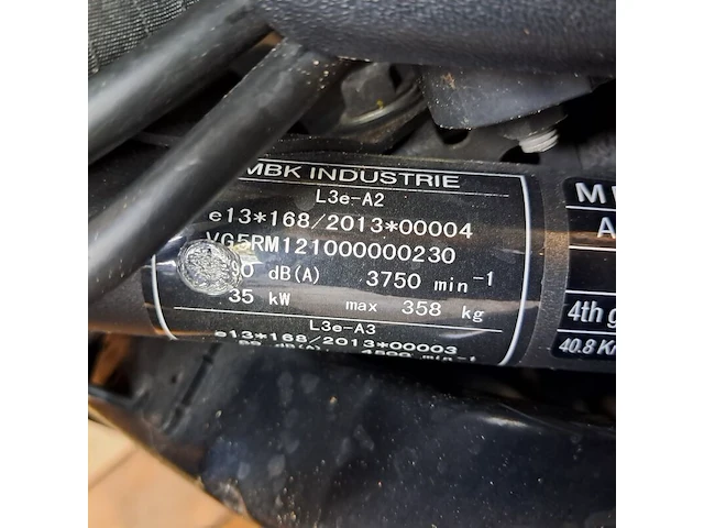Motor, yamaha, xsr700 35kw, zwart, 2018 - afbeelding 4 van  29