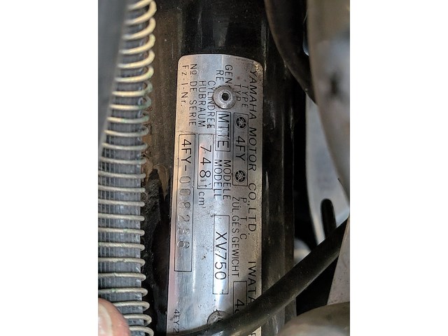 Motor, yamaha, xv 750, 1993 - afbeelding 40 van  50