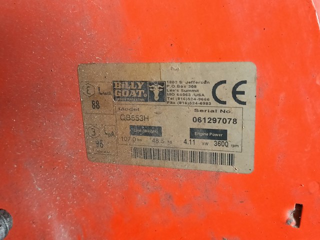 Motorbladblazer, billy goat, qb553h - afbeelding 6 van  6