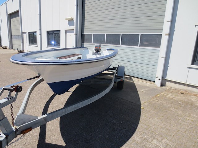 Motorboot incl. mariner 15 pk buitenboordmotor en trailer, rana, 17, wit - afbeelding 3 van  10