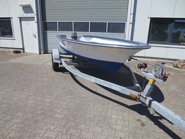 Motorboot incl. mariner 15 pk buitenboordmotor en trailer, rana, 17, wit - afbeelding 4 van  10