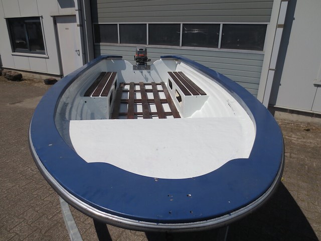 Motorboot incl. mariner 15 pk buitenboordmotor en trailer, rana, 17, wit - afbeelding 6 van  10