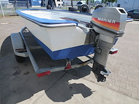 Motorboot incl. mariner 15 pk buitenboordmotor en trailer, rana, 17, wit - afbeelding 9 van  10
