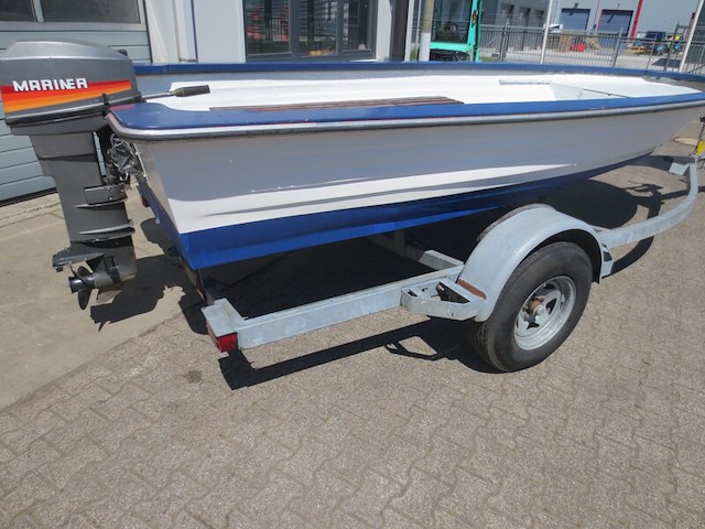 Motorboot incl. mariner 15 pk buitenboordmotor en trailer, rana, 17, wit - afbeelding 10 van  10