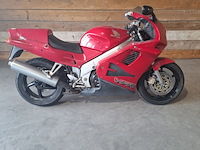Motorfiets, honda, vfr 750f, rood, 1996