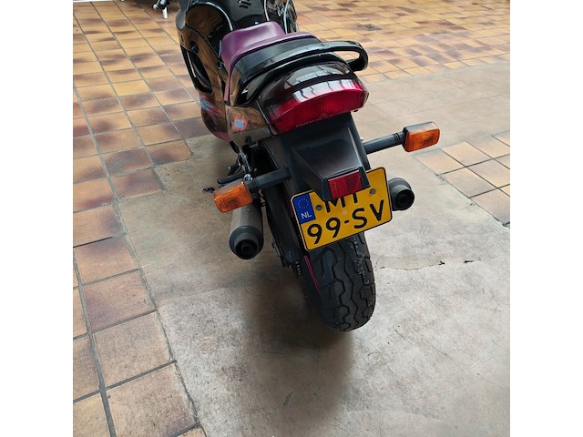 Motorfiets, suzuki, gsx 600 f, zwart/paars, 1990 - afbeelding 3 van  6