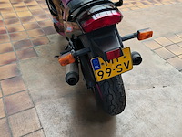 Motorfiets, suzuki, gsx 600 f, zwart/paars, 1990 - afbeelding 3 van  6