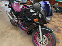 Motorfiets, suzuki, gsx 600 f, zwart/paars, 1990 - afbeelding 6 van  6