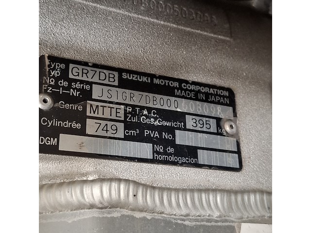 Motorfiets, suzuki, sport gsx r 750, 1996 - afbeelding 28 van  53