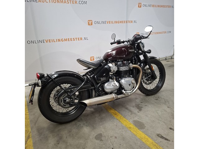 Motorfiets, triumph, bonneville bobber, 2018 - afbeelding 12 van  25