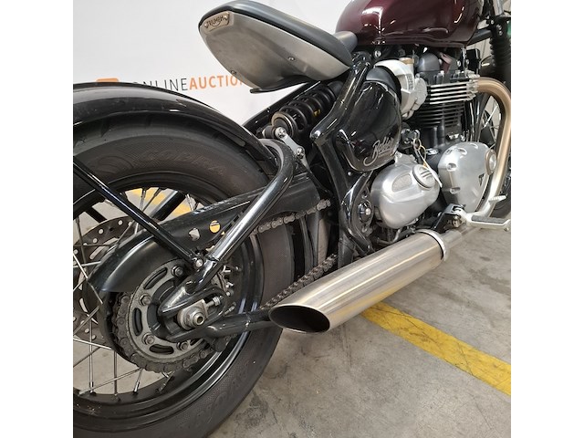 Motorfiets, triumph, bonneville bobber, 2018 - afbeelding 21 van  25