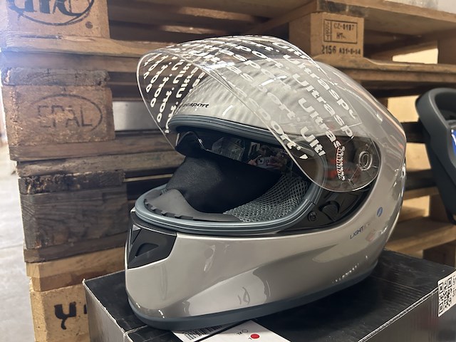 Motorhelm maat l, ultrasport, grijs - afbeelding 6 van  6
