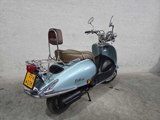 Motormania - bromscooter - bella 50 retro - 4t 45km uitvoering fp427k - afbeelding 5 van  7