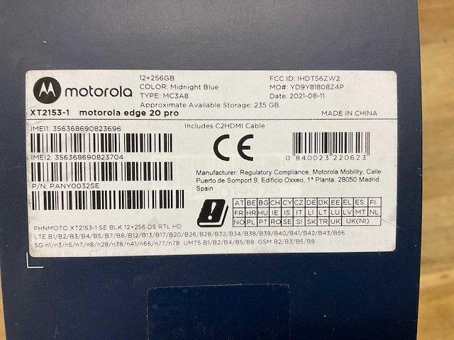 Motorola edge 20 pro mobiele telefoon - afbeelding 3 van  3