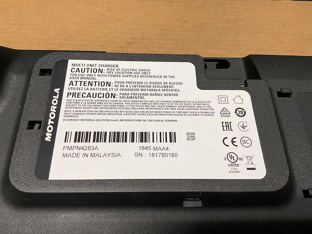 Motorola impres 2 multi unit charger (2x) - afbeelding 2 van  2