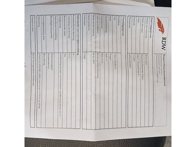 Motorscooter, piaggio, skr 125 - afbeelding 57 van  68