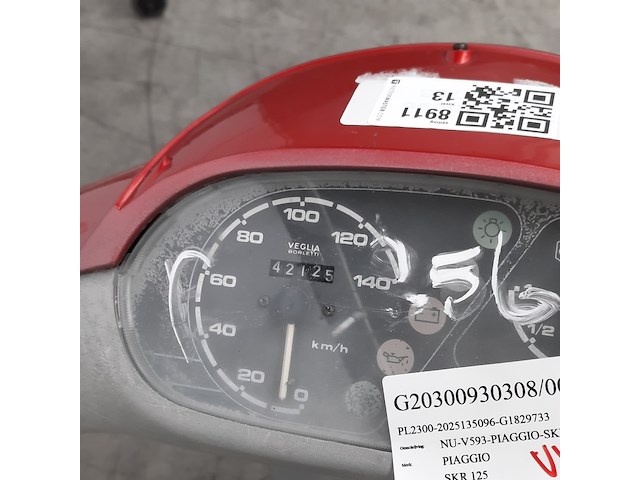 Motorscooter, piaggio, skr 125 - afbeelding 8 van  32