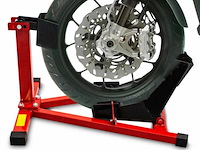 Motorstandaard voorwiel zwart / rood - afbeelding 5 van  9