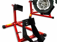 Motorstandaard voorwiel zwart / rood - afbeelding 1 van  9