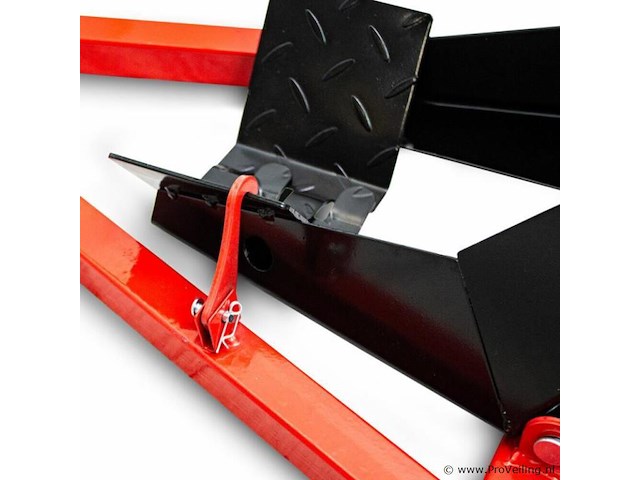 Motorstandaard voorwiel zwart / rood - afbeelding 8 van  9