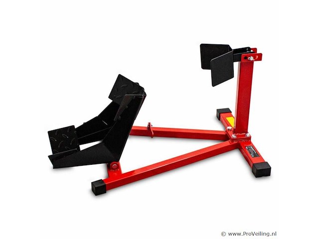 Motorstandaard voorwiel zwart / rood - afbeelding 2 van  9