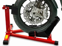 Motorstandaard voorwiel zwart / rood - afbeelding 5 van  9