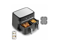 Moulinex dual easy fry ez905b20 heteluchtfriteuse grijs - afbeelding 2 van  4