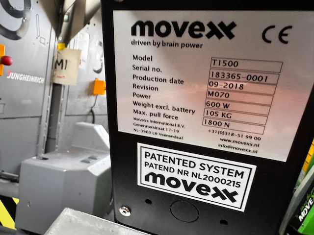 Movexx t1500 elektrische trekker - afbeelding 8 van  8