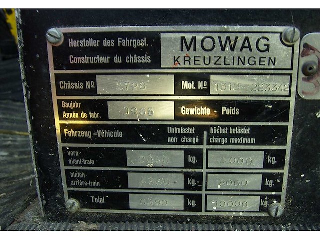 Mowag / dodge - 1965 - w500 - brandweerwagen - afbeelding 9 van  9