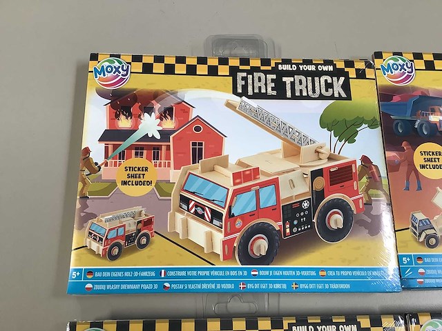 Moxy speelgoed - bouw je eigen houten 3d-voertuig (960x) - afbeelding 2 van  9