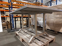 Mozaïek tuintafel op metalen frame - afbeelding 3 van  3
