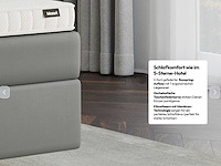 Mozart - premium boxspring crush grey leather 180 x 200 cm - afbeelding 5 van  11