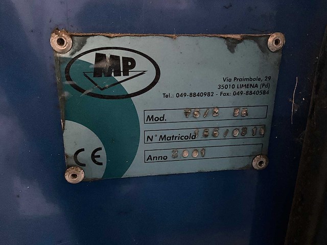 Mp - 2001 - 75/2 bb - veegmachine - afbeelding 7 van  7