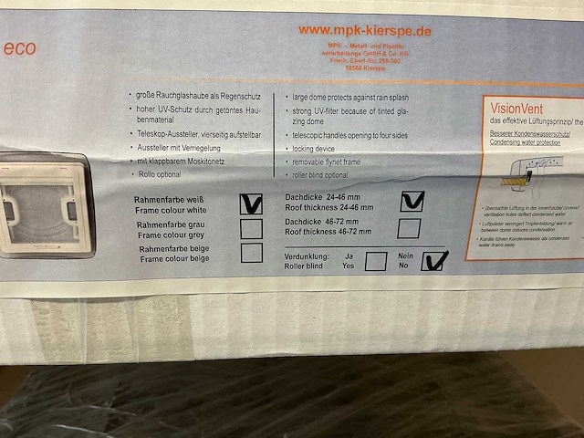 Mpk visionvent s dakluik (2x) - afbeelding 4 van  4