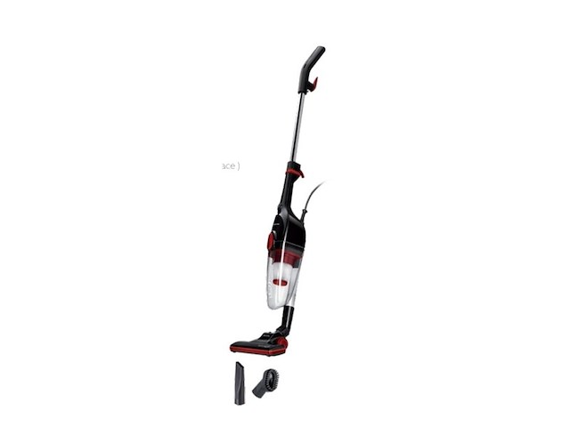 Mpm 2-in-1 stofzuiger zonder zak 600w rood/zwart - afbeelding 1 van  6