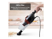 Mpm 2-in-1 stofzuiger zonder zak 600w rood/zwart - afbeelding 3 van  6