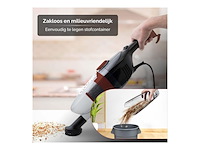 Mpm 2-in-1 stofzuiger zonder zak 600w rood/zwart - afbeelding 4 van  6