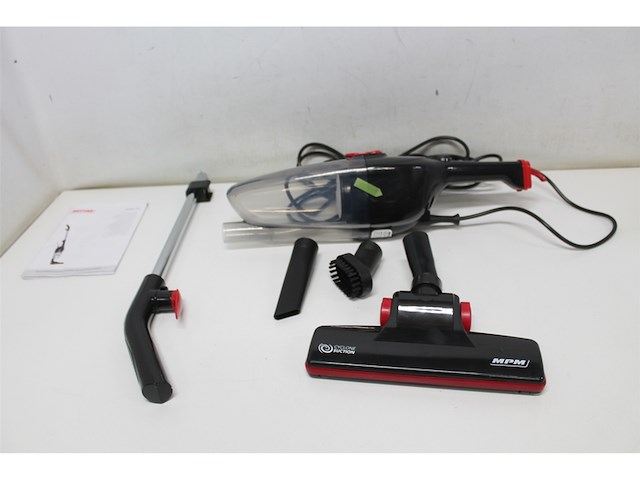 Mpm 2-in-1 stofzuiger zonder zak 600w rood/zwart - afbeelding 5 van  6
