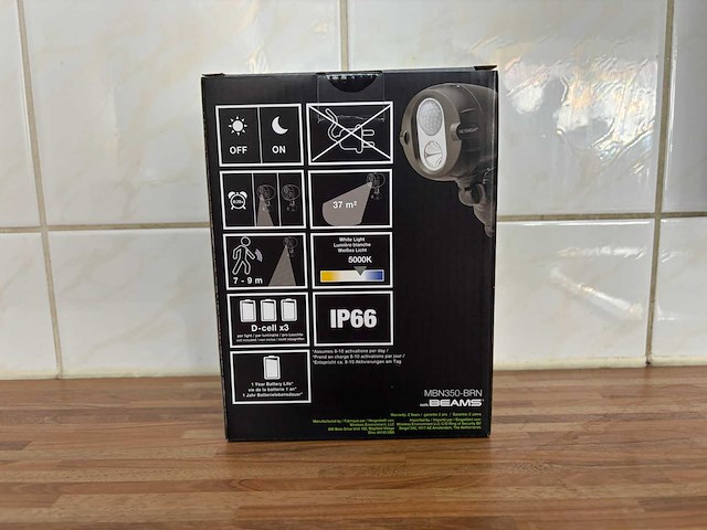 Mr beams - mb350-brn - draadloos spotlight (120x) - afbeelding 3 van  3